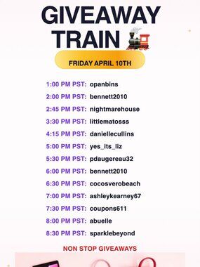 The GIVEAWAY Raid Train | Thursday April 10th | 1:00PM PST